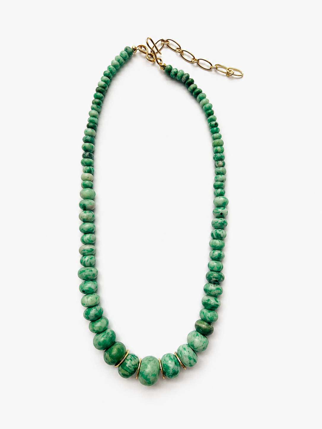 Green Variated Beaded Necklace