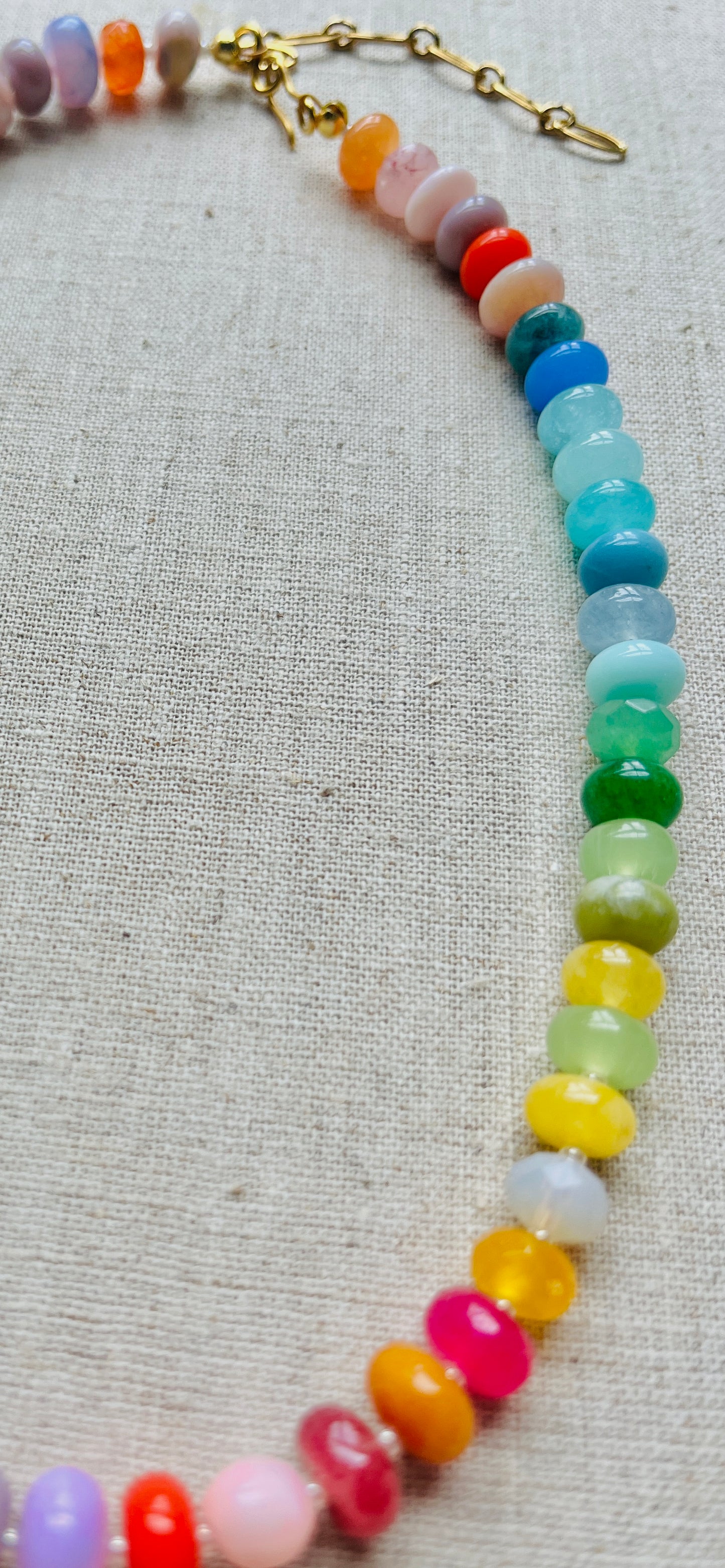 Rainbow Beaded Necklace
