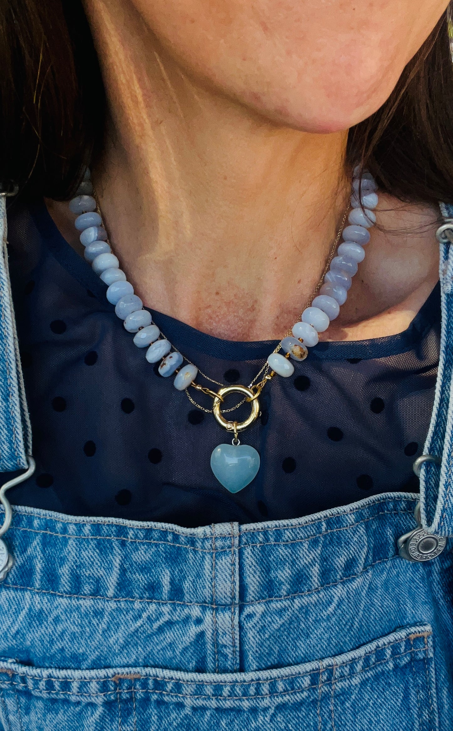 Chalcedony Stone Necklace
