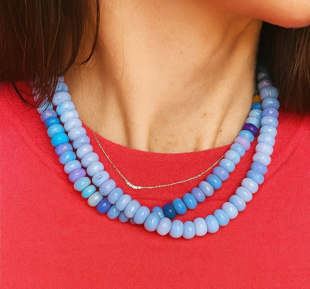 Colorful Opal Bauble Necklace