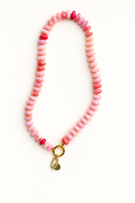 Coral Crush Charm Necklace