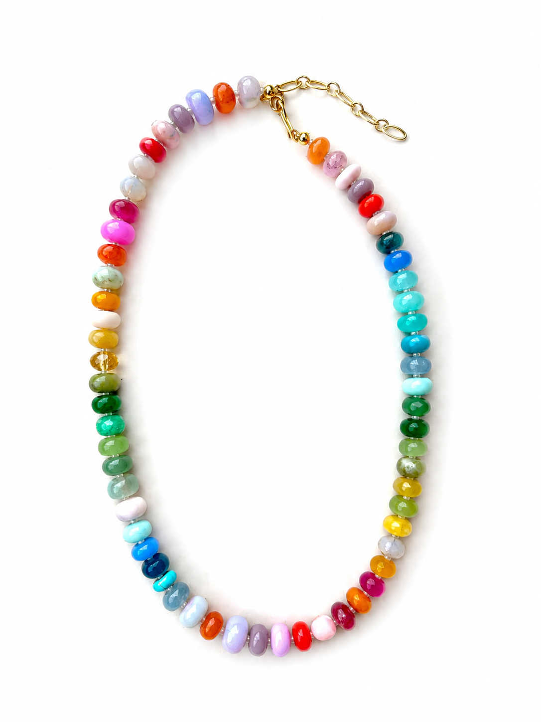 Rainbow Beaded Necklace