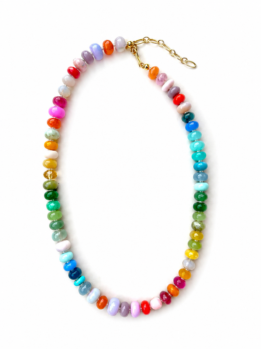 Rainbow Beaded Necklace