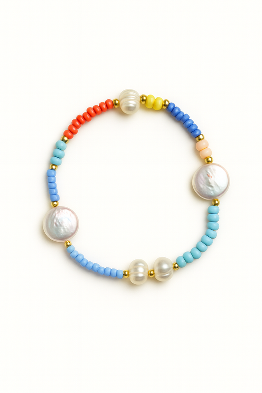 Beaded Pearl Bracelet