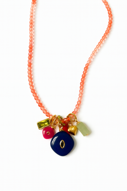 Beaded Charm Necklace