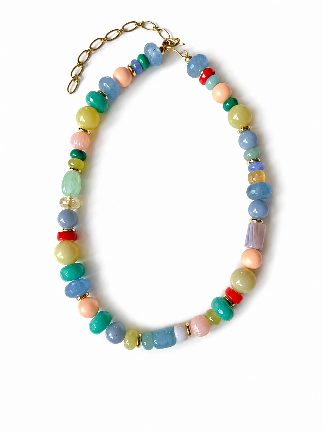 Colorful Springtime Beaded Necklace