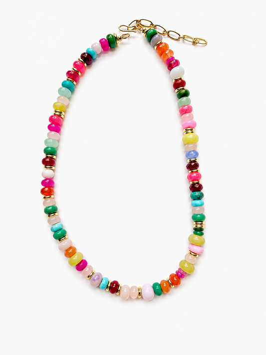 Bright Mixed Beaded Necklace