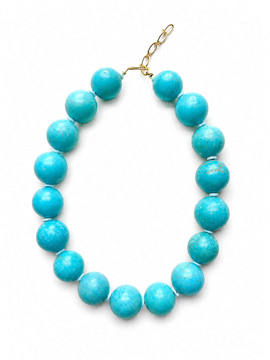 Chunky Turquoise Beaded Necklace