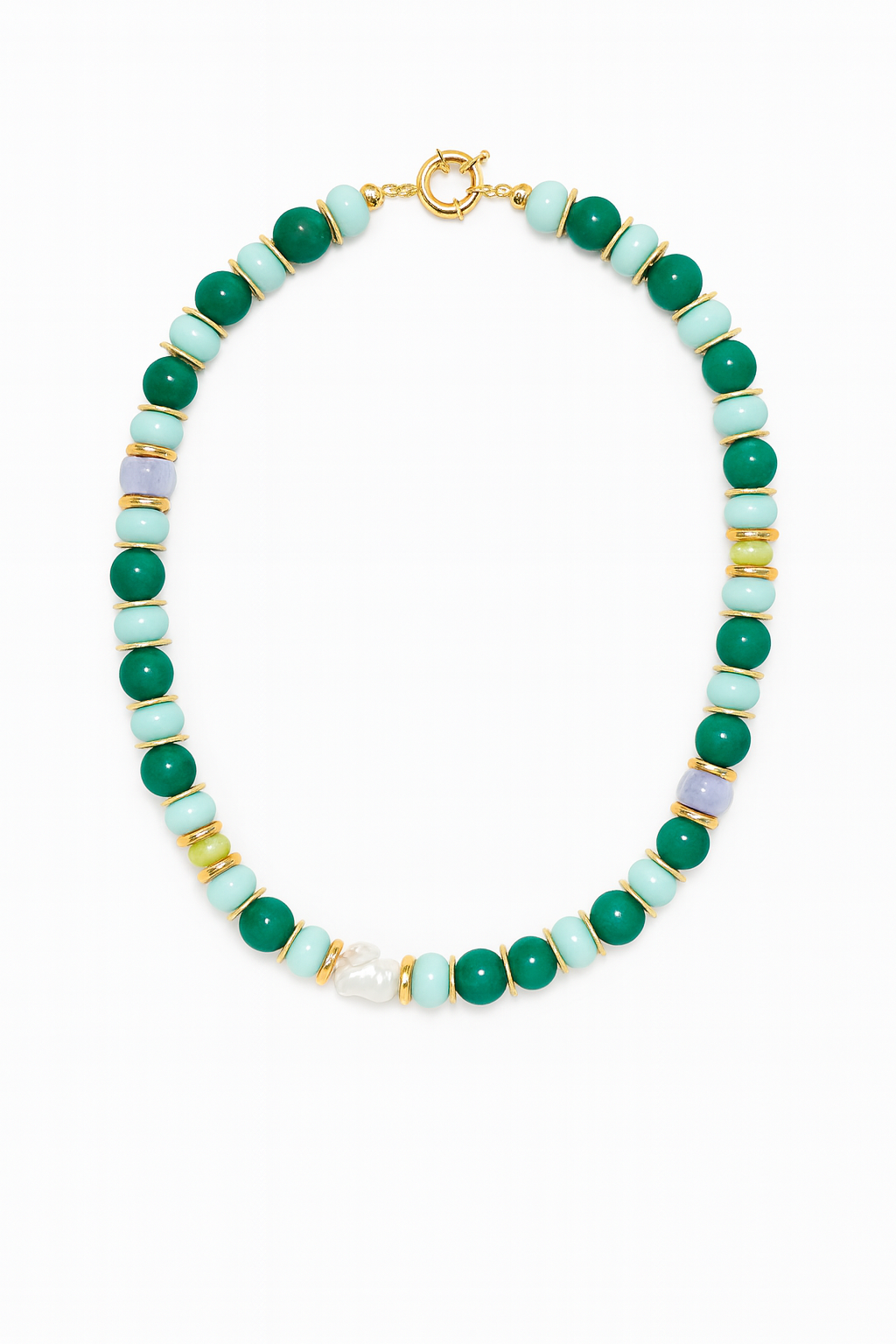 Green and Turquoise Pop Necklace