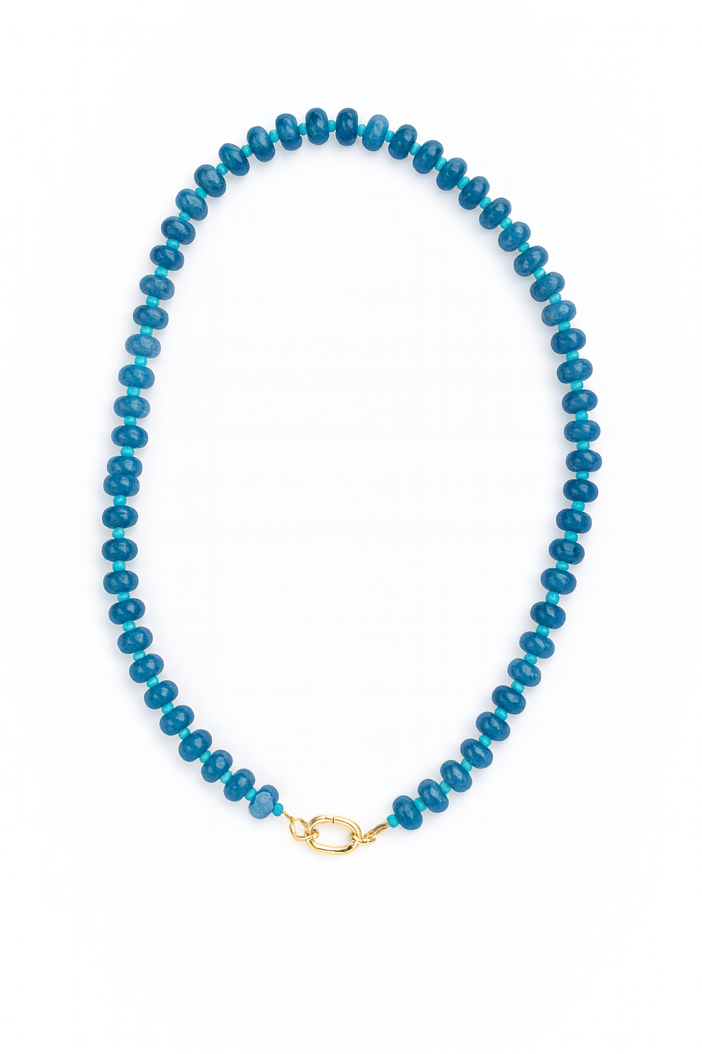 Teal and Turquoise Charm Necklace