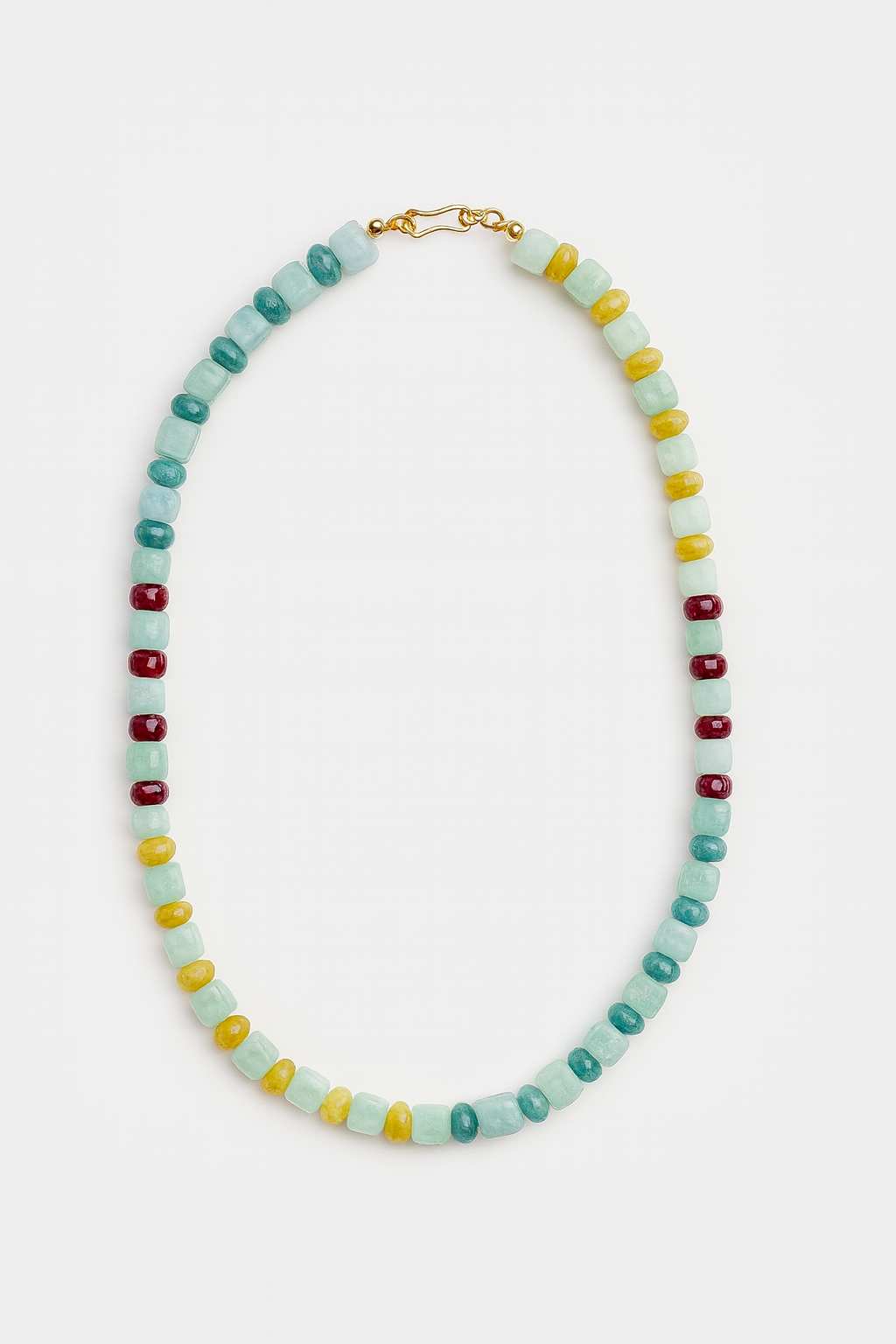 Teal and Autumn Mix Beaded Necklace