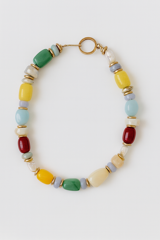 Chunky Autumn Beaded Necklace