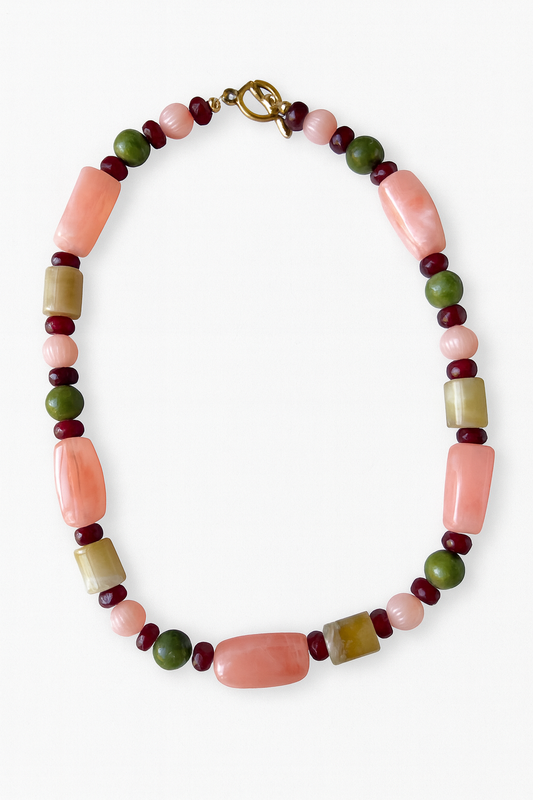 Autumn Sunset Beaded Necklace