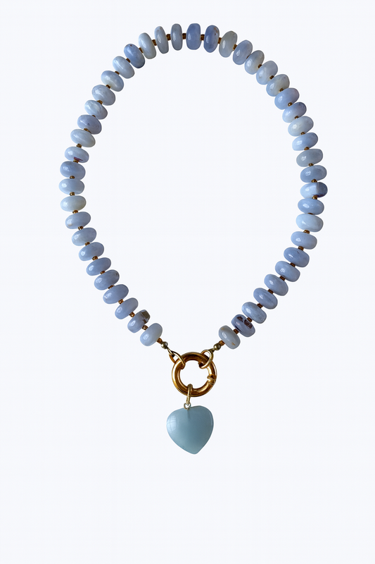 Chalcedony Stone Necklace