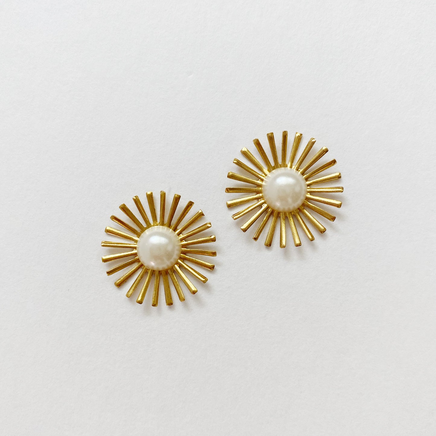 Pearl Starburst Stud Earrings