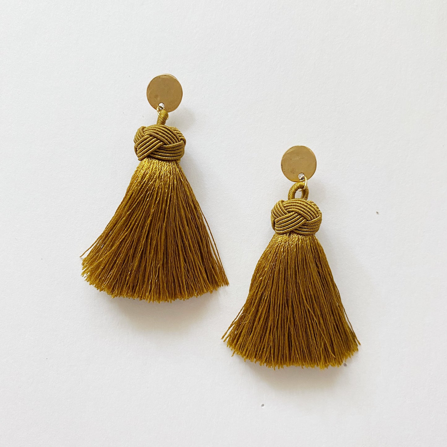 Single Tassel Drop Earrings, More Colors Available