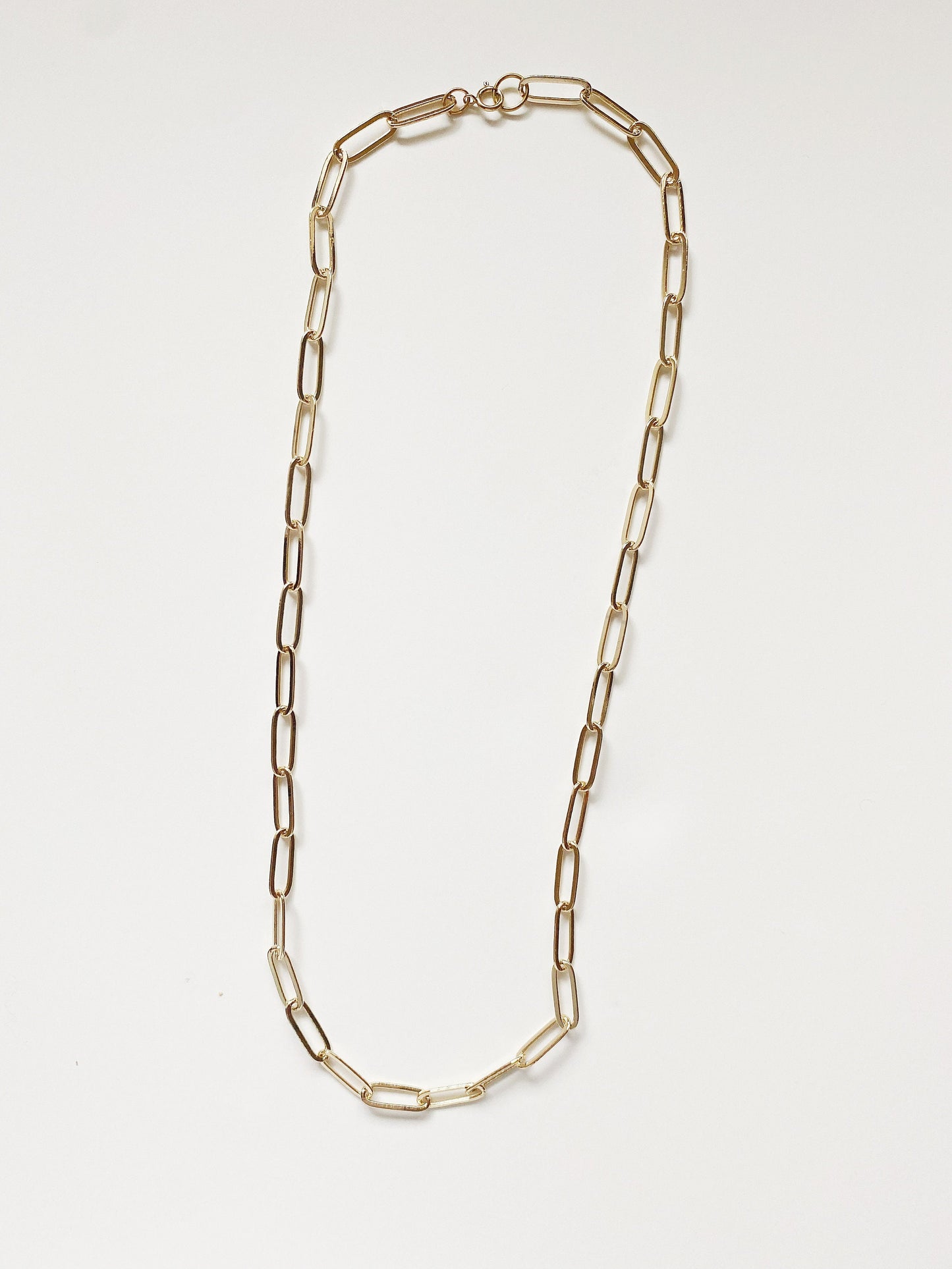 Paper Clip Chain Layering Necklace