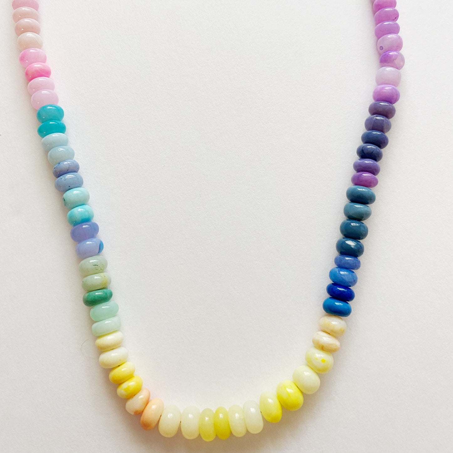Rainbow Long Bauble Opal Necklace
