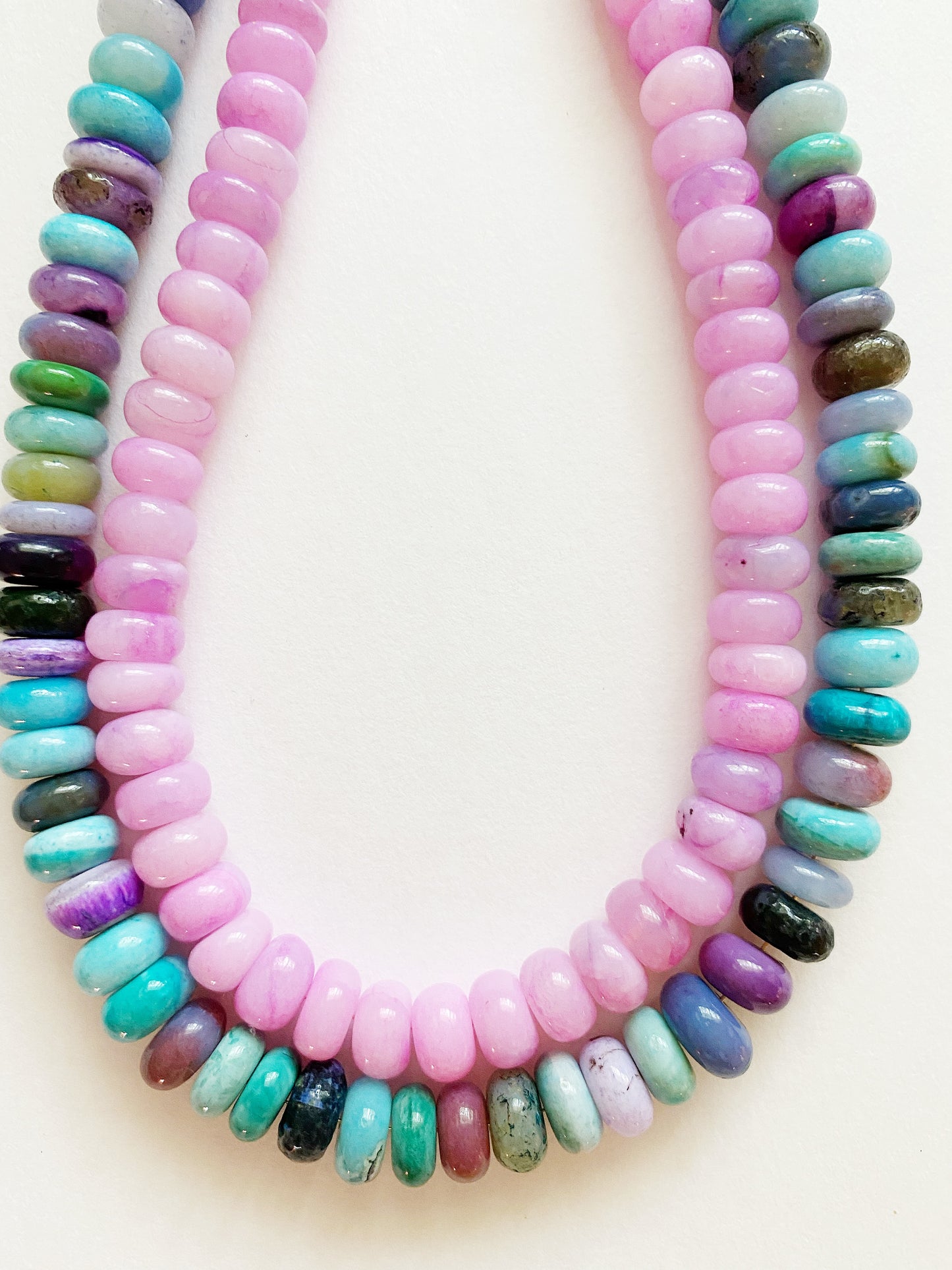 Lavender Opal Bauble Layering Necklace