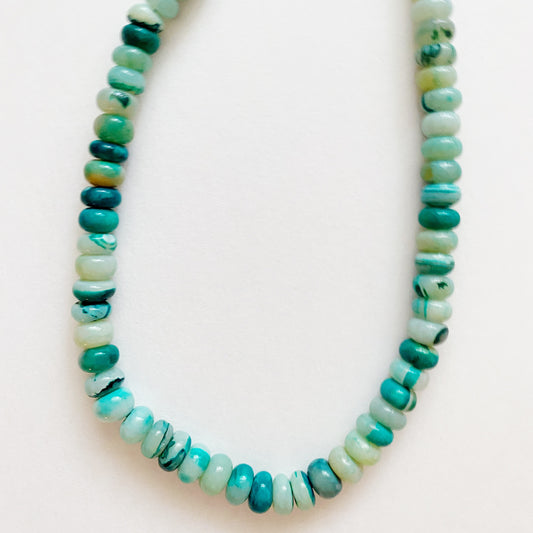 Teal Opal Bauble Layering Necklace