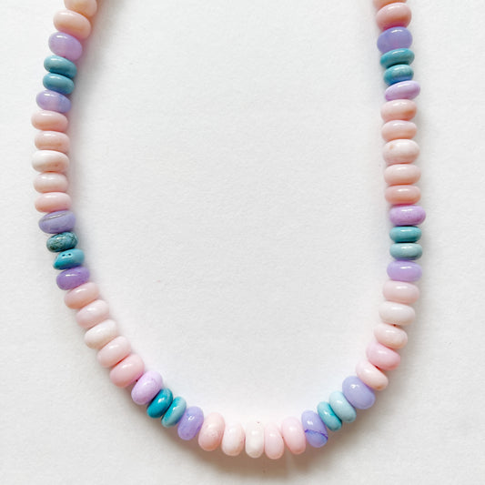 Cotton Candy Opal Bauble Necklace