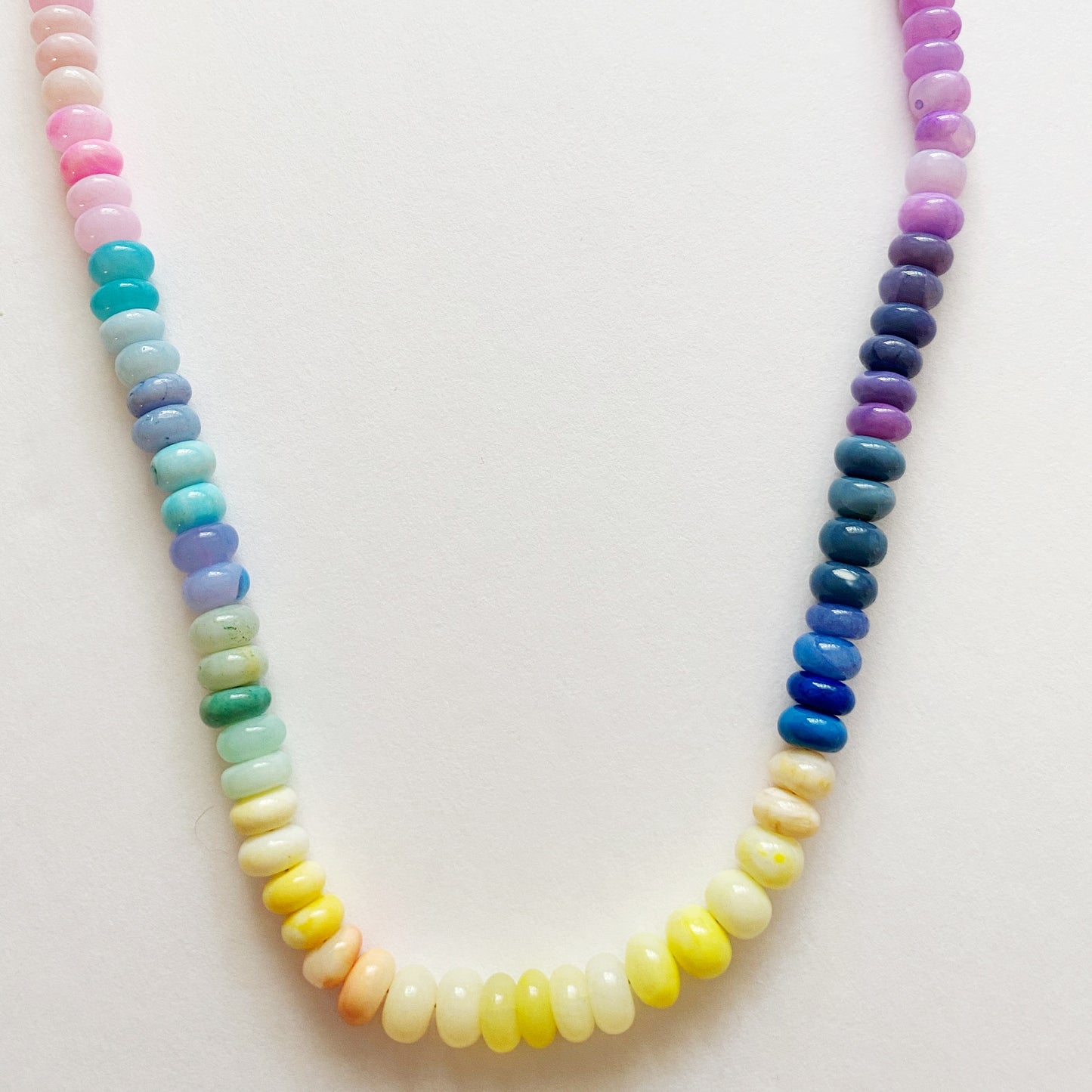 Rainbow Long Bauble Opal Necklace