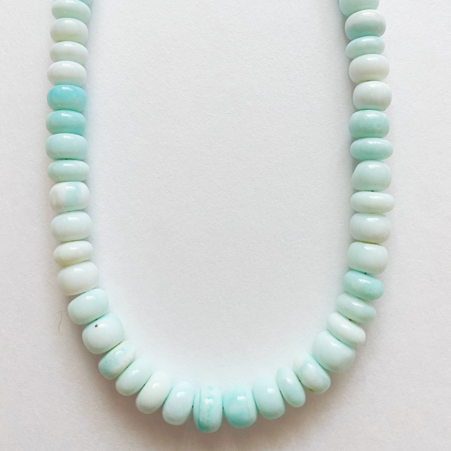 Sky Blue Opal Bauble Layering Necklace